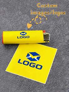 1/3/6/10/20pcs Customized Stickers, Personalized Lighter Packaging Stickers (2.5*2.7in), Personalized Pocket Lighter Decoration, Customized Lighter Advertising, Promotional Gift Customization, Can Print Logo And Slogan, Suitable As Gift (Lighter Not Included) - Multicolor - View 2