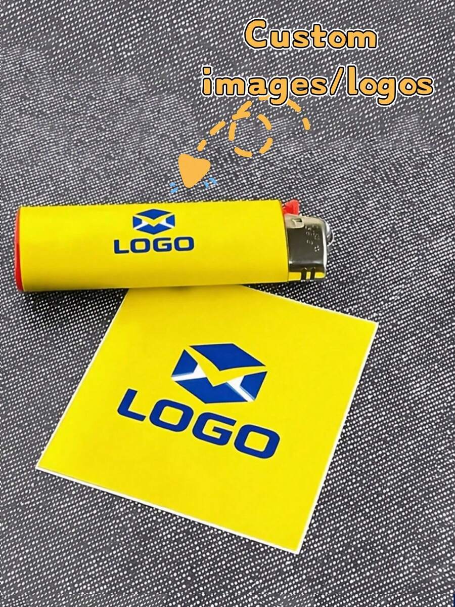 1/3/6/10/20pcs Customized Stickers, Personalized Lighter Packaging Stickers (2.5*2.7in), Personalized Pocket Lighter Decoration, Customized Lighter Advertising, Promotional Gift Customization, Can Print Logo And Slogan, Suitable As Gift (Lighter Not Included)