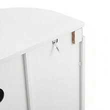 Sideboard Made Of Wood With 4 Doors With Storage With Doors White For Living Room And Dining Room - White - View 10