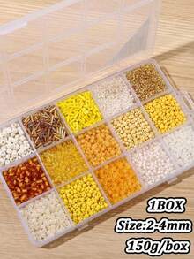5200pcs/Box 24-Grid Glass Seed Beads DIY Jewelry Making Kit, Suitable For Women Bracelets & Holiday Gifts - Multicolor - View 19