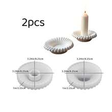 SILIKE LUFEI Bộ 2 khuôn silicone resin trang trí Giáng Sinh hình sóng gồm bát lưu trữ và đế nến, phù hợp làm sản phẩm từ epoxy resin, thạch cao, nến, tinh dầu thơm, trưng bày trang trí nhà cửa - khuôn silicon - Xem 8