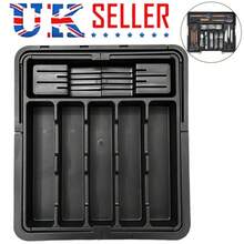 Adjustable Kitchen Drawer-Organizer Tray Cutlery Storage Box Utensil Divider 8 G - UK-l430701 - View 8