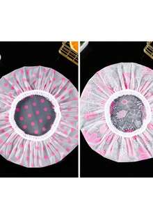 Cute Thickened Shower Cap, Sleep Cap, Double Layer Suitable For Daily Wear, Waterproof For Bathing, Oil And Smoke Resistant - View 7