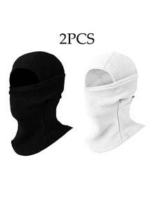 1pc/2pcs/3pcs Comfortable Warm Balaclava For Autumn/Winter, Unisex Windproof Soft Face Mask, Thickened Cold-Proof Head Cover, Face Protection Ski Mask, Fleece Lined Full Face Mask Scarf For Outdoor Sports, Hiking, Fishing And Cycling, Breathable Head Accessory - Multicolor - View 17