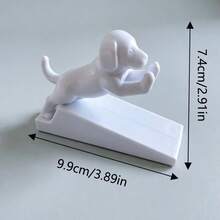 1pc Creative Cute Puppy Door Stopper, Home Decor, Suitable For Bedroom, Entryway, Fun Healing Home Ornament, Anti-Slip Sloped Stable Door Wedge, Prevent Door From Closing Automatically - A - View 4