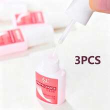 3pcs Ultra Strong Nail Glue, Suitable For Nail Tips, Acrylic Nails And Press-On Nails, Brush-On Adhesive, Long-Lasting And Durable, Suitable For Acrylic Nails, Fake Nail Tips And Nail Gel - 3pcs - View 5
