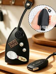 Pull-Out Key Pouch With Dog Bone Decoration, Car Key Protective Cover, Car Key Storage Bag, Universal Portable Large Capacity Multi-Function Key Chain Storage Pouch, Portable Coin Purse Accessory, Key Hook, Snap Button Key Pouch, Can Be Hung On Pants, Bag Strap, Gift For Friends With Cars For Back To School, Halloween, Thanksgiving - Multicolor - View 2