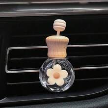 1pc Daisy Fragrance Bottle Car Air Vent Aromatherapy Clip Essential Oil Empty Bottle Car Interior Decor - A - View 4
