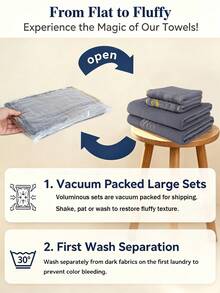 2/6pcs|Gold Embroidered Towel Set - Microfiber - Soft & Comfortable - Absorbent - Suitable For Bathroom, Home Decor, Travel, Beauty Salon, Gift - Multicolor - View 5