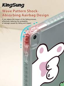 Kingsung Cute Cat Paws Pattern Acrylic Tablet Protective Case,Built-In Pen Slot, Compatible With Pad Mini6/Mini7/9.7/10.2/10.9/Pro 11,Pad Air 8(M4)2026(11-Inch),Pad 10 2022(10.9-Inch),Pad 11(A16) 2025(11-Inch) Etc Models. - Multicolor - View 5