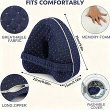 1 buah Bantal Kaki, Bantal Lutut untuk Tidur Miring, Bantal Penyeimbang untuk Tidur Miring, Bantal Kaki untuk Tidur, Bantalan Lutut untuk Tidur - Putih - View 2