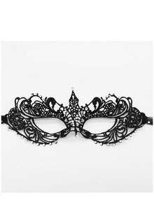1pc Luxury Venetian Metal Mask, Rhinestone Design, Suitable For Masquerade Ball Performance And Cosplay, Goddess Princess Prop - View 8