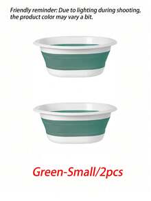 1/2pcs Multi-Functional Foldable Silicone Basin, Foot Bath Basin, Foot Soaking Basin, Foot Care Foldable Basin - Multicolor - View 13