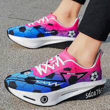Unisex Professional Racing Carbon Plate Running Shoes, Lace-Up Secure Fit, Explosive Midsole, Powerful Propulsion, Durable Mesh Upper, Long-Distance Training Athletic Shoes - Blue - View 15