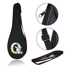 1pc Badminton Racket Bag, Shoulder Bag, Sports Equipment Storage Bag, Protective Cover, Portable Sports Storage Bag, Sports Equipment Accessories - Black - View 26
