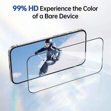 RQVQJ 3Pcs Full Coverage HD Full Glue 2.5D 9H High Cost-Performance Tempered Glass Screen Protector Compatible With IPhone 18 17 16 15 14 13 12 11 Pro Max X XS XR 17e 16e 16 15 14 Plus Screen Protector Clear Glue Protective Glass Applicable To Phone Case - White - View 7