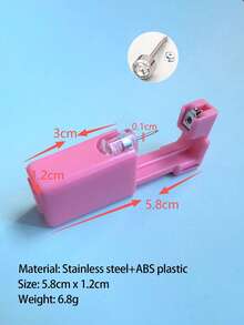 2-24pcs Pink Ear Piercing Jewelry, Ladies Sterile Disposable Earring Piercing Gift - Pink - View 2
