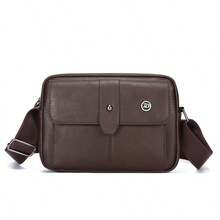 1pc Men's PU Crossbody Bag, Vintage Style Personal Item Storage Bag, Travel & Commute, Perfect Gift For Boyfriend - Crossbody Bag - View 14