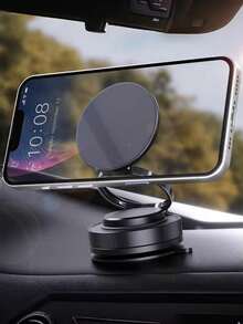 Aluminum Alloy Gravity Auto-Lock Phone Holder, Air Vent Mount Phone Stand, 360° Rotatable Metal Hook Clip, One-Hand Operation Universal Smartphone Navigation Bracket - S05 Metal Version - View 8