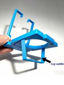 2-In-1 Foldable Stand & Phone Holder, Beverage Tray Accessory, Fits Most Airline Seat Trays, Suitable For Phone/Can/Cup - Multicolor - View 4