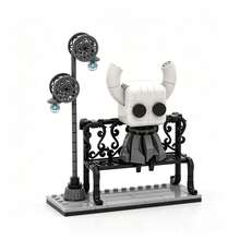 339PCS Hollow Knight Character Building Blocks Set, Small Particle ABS Building Blocks Model Kit, With Vintage Street Lamp And Park Bench, Game Theme Desktop Decoration, Suitable For Boys And Girls Collection Holiday Birthday Gift - Multicolor - View 6