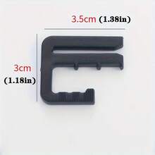 Adjustable Waist Belt Button Set - 1/3/5pcs Detachable Jeans Waist Belt, No-Sew Instant Buttons, Suitable For Denim Skirts And Pants, Plastic Material - Black - A - View 4