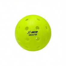 6pcs/12pcs X-ACE PRO 40-Hole 74mm One-Piece Molded Professional Pickleball, Competition Ball - Green - View 1