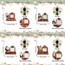 1 khung ảnh gỗ chủ đề Giáng Sinh có chữ "Merry Christmas", phù hợp trang trí lễ hội, trưng bày ảnh gia đình, khung ảnh Giáng Sinh, trang trí nhà cửa, để bàn, trang trí Giáng Sinh - Khung ảnh hoạt hình Giáng sinh - Xem 4
