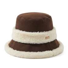 1pc Women's Minimalist Colorblock Fleece Bucket Hat, Warm And Cold-Resistant, Fleece Lining With Ear Flaps, Suitable For Daily Wear, Outings And Autumn/Winter - MM1709 - View 6
