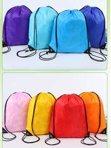 1/5/7pcs Drawstring Backpack, Nylon Sports Bag, Drawstring Bag, Suitable For Travel, Yoga, Fitness, Outdoor Camping, Hiking - Multicolor - View 10
