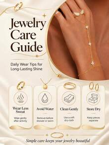 2pcs/Set Women's Niche Premium Angel Wing Open Ring With Connected Bracelet, Street Style Outfit Accessory, Halloween/Christmas Party - Gold - View 6