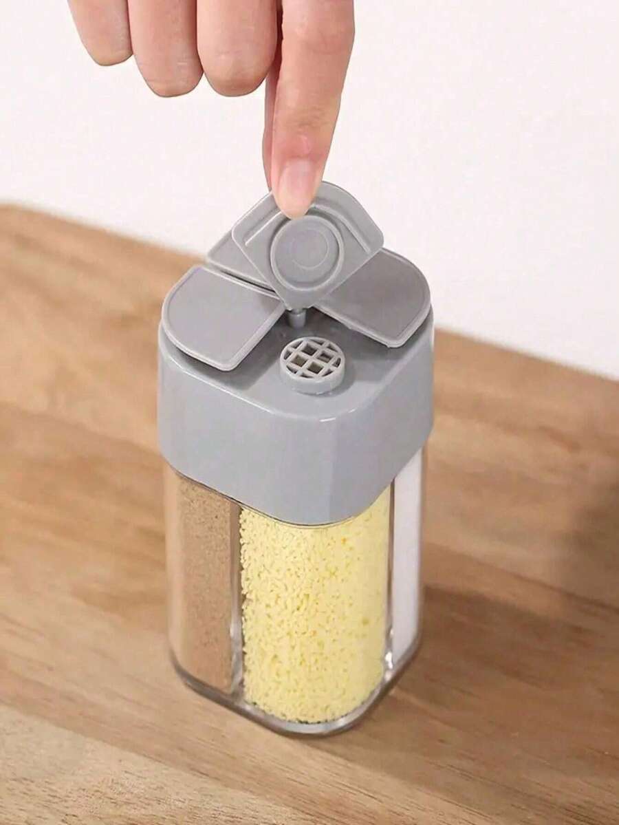 Kitchen Spice Jars,Portable Picnic Seasoning Jar, Household Four In One Flip Seasoning Jar - Multicolor - View 1