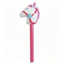 Colorful Inflatable Horse Head Stick, Theme Party Atmosphere Prop, Stage Event Photography Handheld Inflatable Toy Pony Stick - Multicolor - View 11