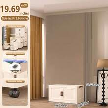 2/3/4/5-Tier 35.43-Inch Wide & Thickened Wardrobe With Wheels, Foldable Storage Cabinet, Multi-Functional Portable Modular Storage Box With Lid, Large Capacity Foldable Storage Trunk With Doors, Suitable For Bedroom Quilt And Clothing Storage. - Solid Color - View 20