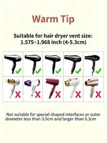 Foldable Silicone Hair Dryer Diffuser With Alligator Hair Clip, Suitable For Bangs, Portable Universal Accessory, Helps Reduce Frizz And Enhance Curls, Suitable For Curly, Wavy Or Voluminous Hair, Heat Resistant - Multi-color - View 4