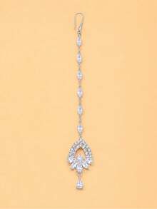 1pc Water Drop Pendant Forehead Chain Bohemian Style Tassel Hair Accessory For Women - Water Drop - View 7