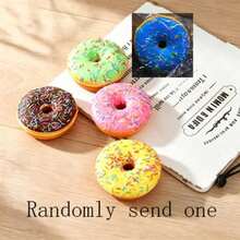 1 buah Mainan Remas Mobil Donat Realistis dengan Pantulan Lambat untuk Meredakan Stres, Warna-warni, Jarum Permen, Magnet Donat, Pengiriman Acak - MultiWarna - View 8
