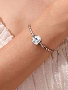 1 Pc Star And Moon Fixed Buckle, Suitable For DIY Bracelet, Necklace, Bracelet And Other Jewelry Production, Is The Perfect Gift For Women And Girls - Silver - View 3