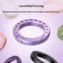 Phone Lanyard Ring Buckle Metal Spring Coil Hanging Chain Premium Multi-Functional Durable Anti-Drop Compatible With Apple Phone Case Cover Men Women Pendant Key U-Disk Camera Chain Rope Accessories - Multicolor - View 5
