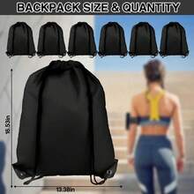 1/5/7pcs Drawstring Backpack, Nylon Sports Bag, Drawstring Bag, Suitable For Travel, Yoga, Fitness, Outdoor Camping, Hiking - Multicolor - View 2