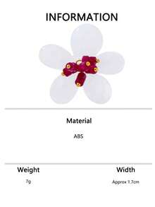 2pcs/1pc Fresh Pastoral Style Floral Ring With Contrast Color Bead Petal Design, Niche Accessory - Flower Ring - View 8