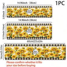 1pc Sunflower Pattern, Sink Faucet Absorbent Mat, Drainage Mat, Suitable For Kitchen, Bathroom Sink, Countertop, Drainage Mat, Diatomaceous Earth Material, Trimmable, Quick-Dry Mat - Multicolor - View 6