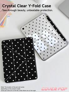 波點與極簡圖案平板保護殼，相容 iPad 9.7/10.2/10.5/10.9/12.9/Pro 11、第 10 代，相容 Galaxy Tab S6 Lite 10.4 吋，相容 Kindle Paperwhite 第 12 代 2024、Kindle (第 11 代 - 2024)，柔軟防摔，智慧支架/自動喚醒/睡眠，Y 型折疊平板保護套，多種視角，返校禮物 - 彩色 - 查看 2