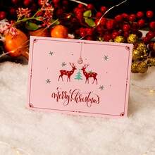 Christmas Greeting Cards, Christmas Cards Envelopes, Christmas Gift Box Cards, Thank You Blessing Postcards, Style Thank You Cards - A - View 15