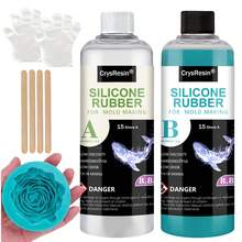 8.8oz Silicone Rubber Liquid For DIY Mold Making, 1:1 Ratio Fast Cure, Bubble-Free Heat Resistant Casting Material For Home Craft Projects - B - View 5