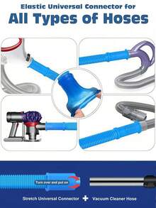 1pc Dryer Vent Cleaning Kit, Universal Vacuum Hose Adapter, Lint Removal Tool, Home Accessory For Dryer Exhaust Vent And Laundry Room Maintenance - Multicolor - View 4