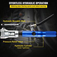 Hydraulic Flaring Tool Kit, 45° Double Flaring Tool, Brake Repair Brake Flaring Tools For 3/16"-1/2", Brake Flare Tool With Tube Cutter And Deburrer, 32 PCS Tube Flaring Tools For Copper Lines - For 3/16"-1/2" - View 4