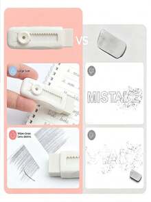 1pc Kids Cute Retractable Pencil Eraser, Push-Pull Design, Stationery Supplies, Back To School Supplies - Multicolor - View 5