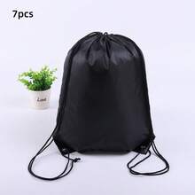1/5/7pcs Drawstring Backpack, Nylon Sports Bag, Drawstring Bag, Suitable For Travel, Yoga, Fitness, Outdoor Camping, Hiking - Multicolor - View 13