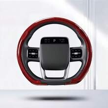 1pc Car Steering Wheel Cover, Carbon Fiber Texture, Anti-Slip, Breathable, Ultra-Thin, All-Season Universal - D Shape - View 17